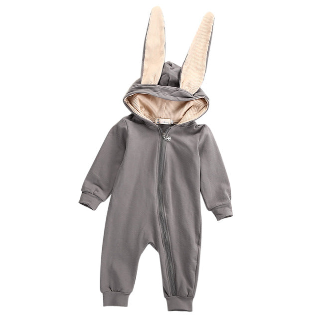 Cozy Bunny Baby Rompers